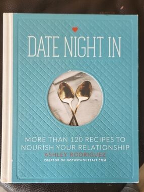 Date Night In Hardcover Cookbook - Turquoise